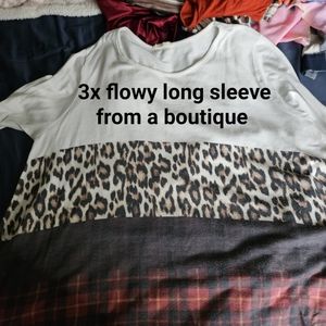 3x flowy boutique blouse